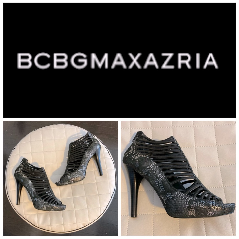 👠 BCBGMAXAZRIA STRAPPY PEEP TOE HEELS 👠